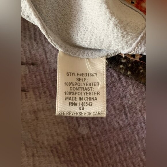 Aratta Silent Journey Bohemian Deer Graphic, Print, Long Kimono Duster XS - Picture 5 of 12